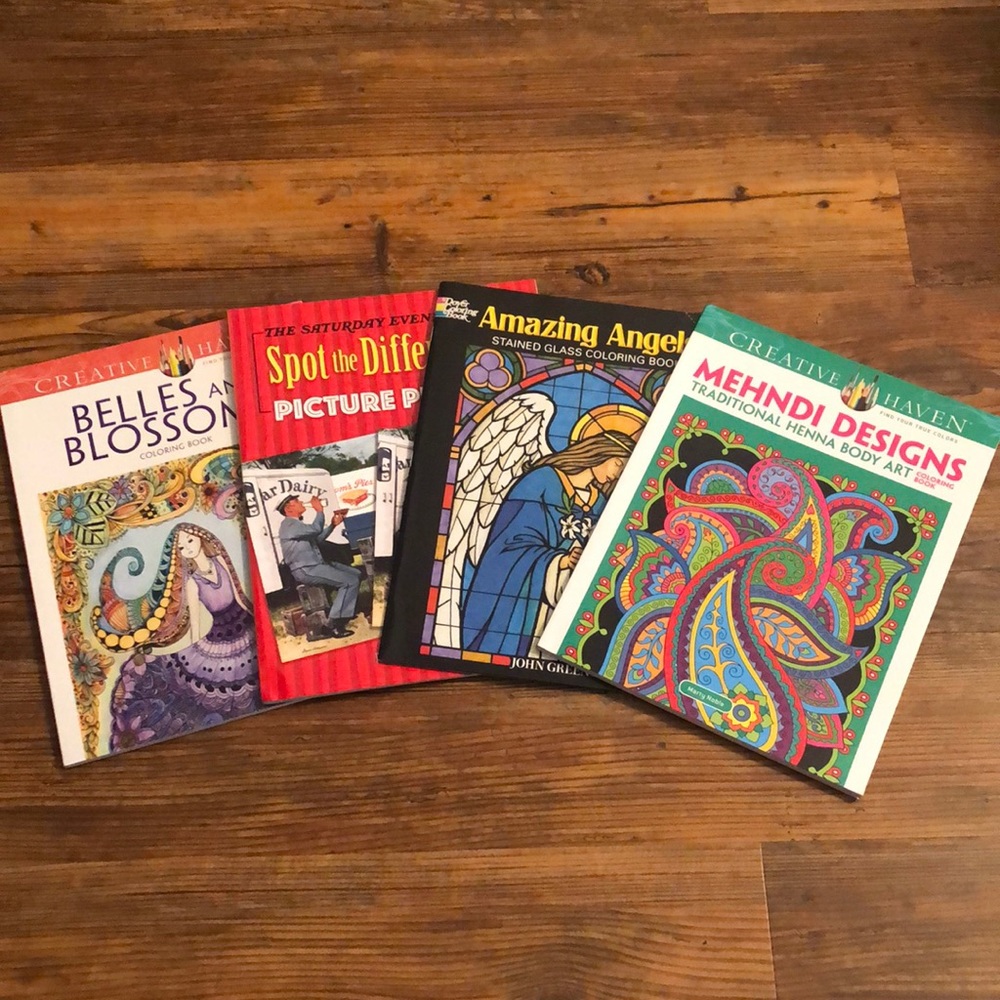 Dover Publications l Set 3 Coloring Books & One Seek & Find Book